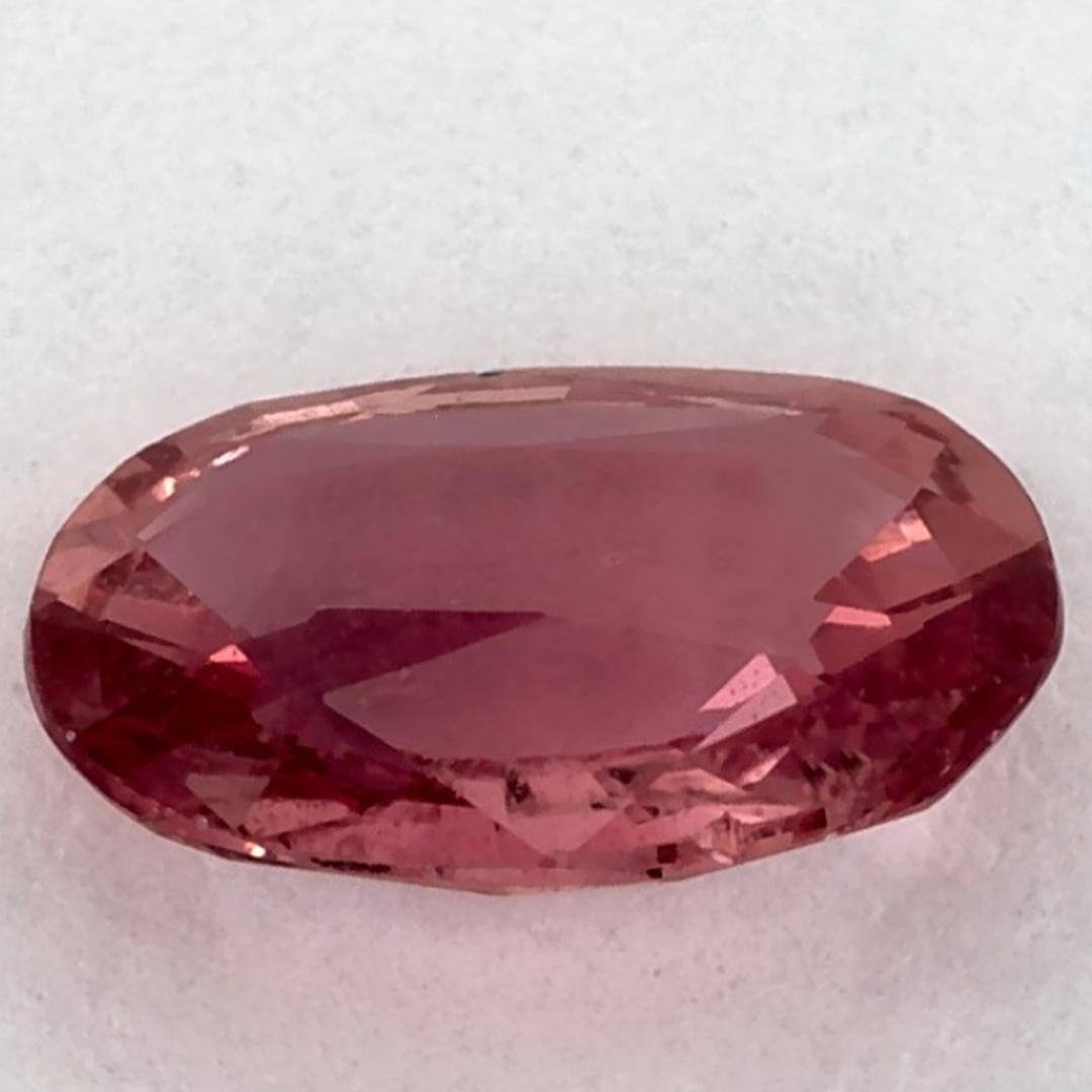 1.59 carati di zaffiro rosa ovale sfuso In condizioni Nuovo in vendita a Fort Lee, NJ
