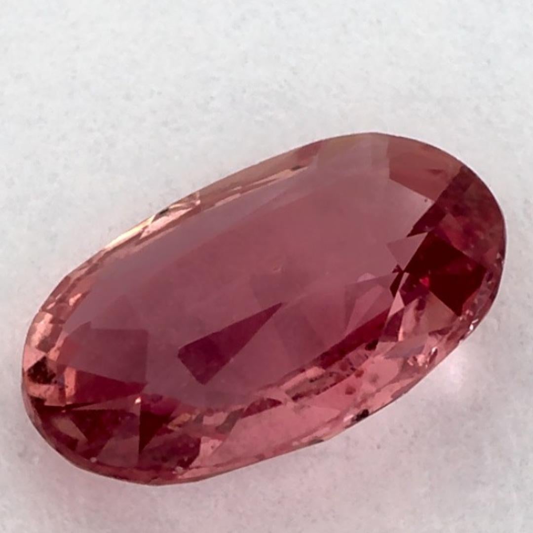 1.59 carati di zaffiro rosa ovale sfuso in vendita 3