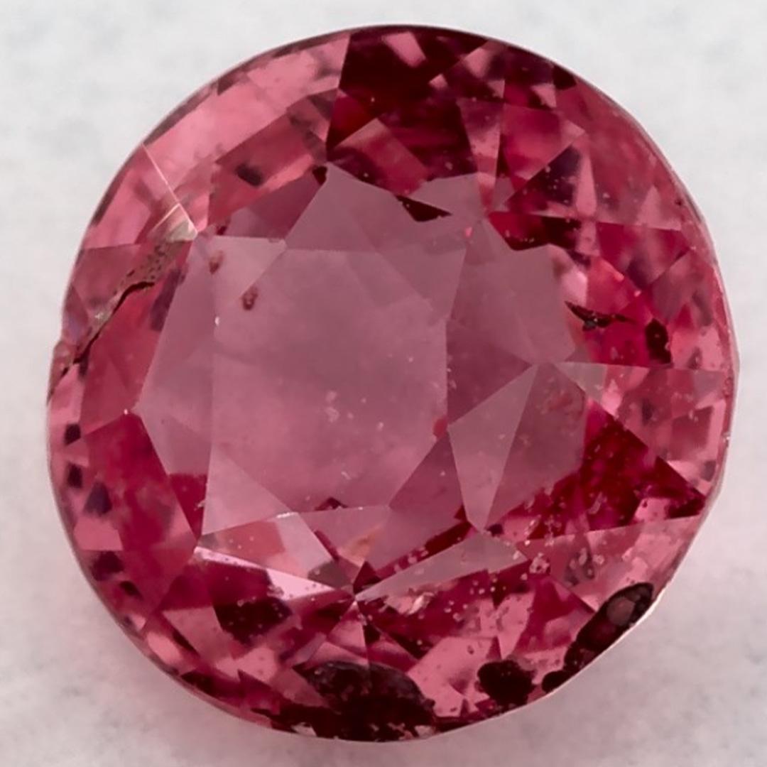 Piedra suelta de zafiro rosa redondo de 1.59 qt Corte redondo en venta
