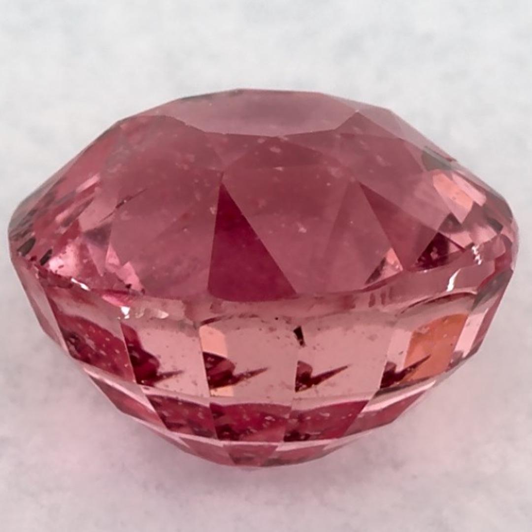 Piedra suelta de zafiro rosa redondo de 1.59 qt en Nuevo estado para la venta en Fort Lee, NJ
