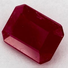 1.59 Ct Ruby Octagon Cut Loose Gemstone