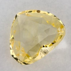 1.59 Ct Yellow Sapphire Heart Loose Gemstone