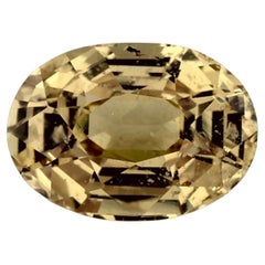 1.59 Ct Yellow Sapphire Oval Loose Gemstone