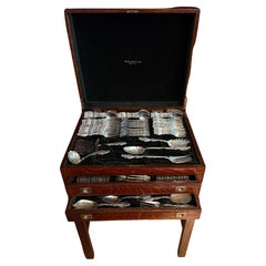159 Pc, “Lily” Pattern Sterling Silver Flatware Service 5 Pc Setting for 18