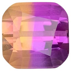 15.90 Carat Loose Bi Color Ametrine Stone Cushion Cut Natural Brazilian Gemstone