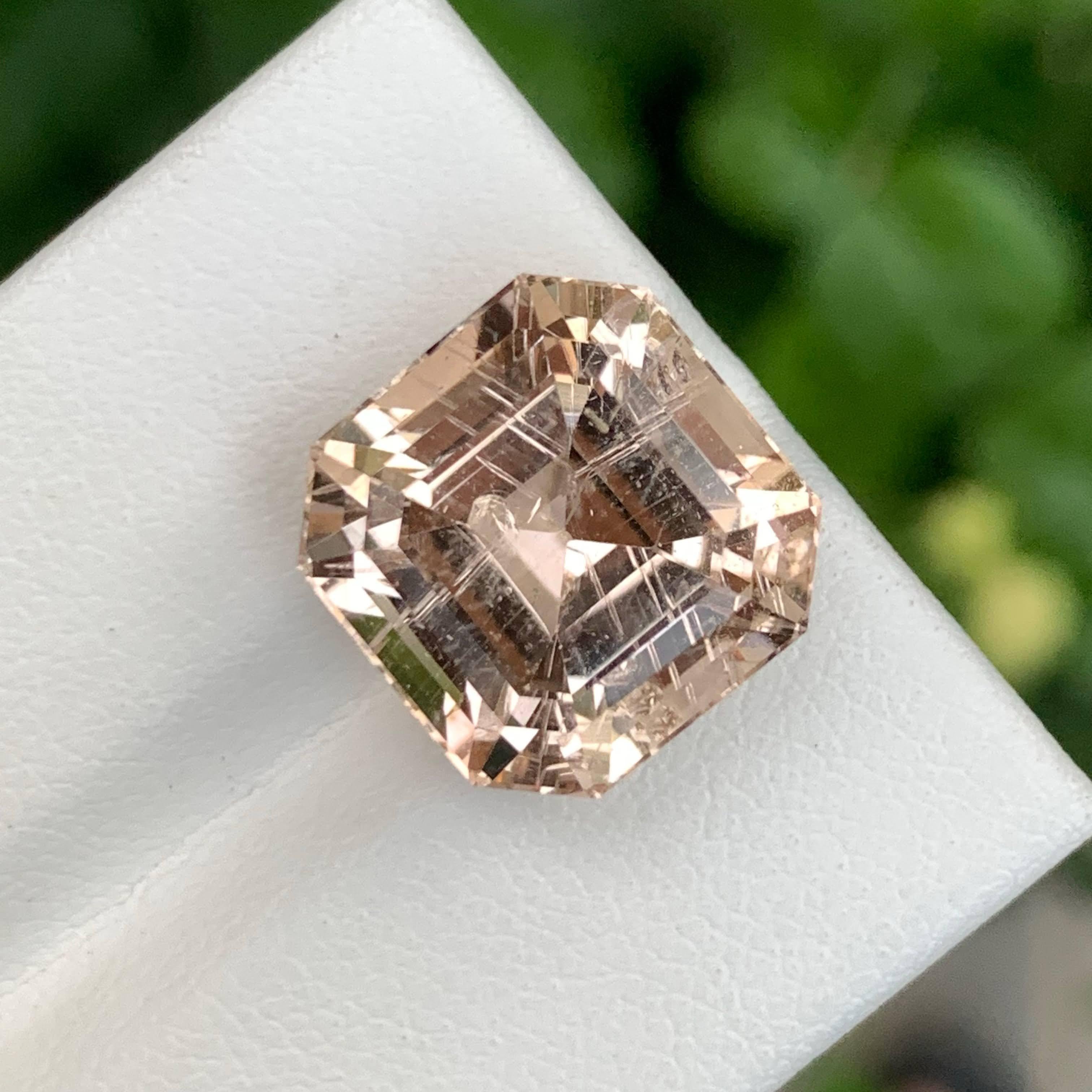15.90 Carat Natural Loose Peach Topaz Stone Cushion Cut Pakistani Gemstone (pierre pakistanaise taillée en coussin) en vente 4