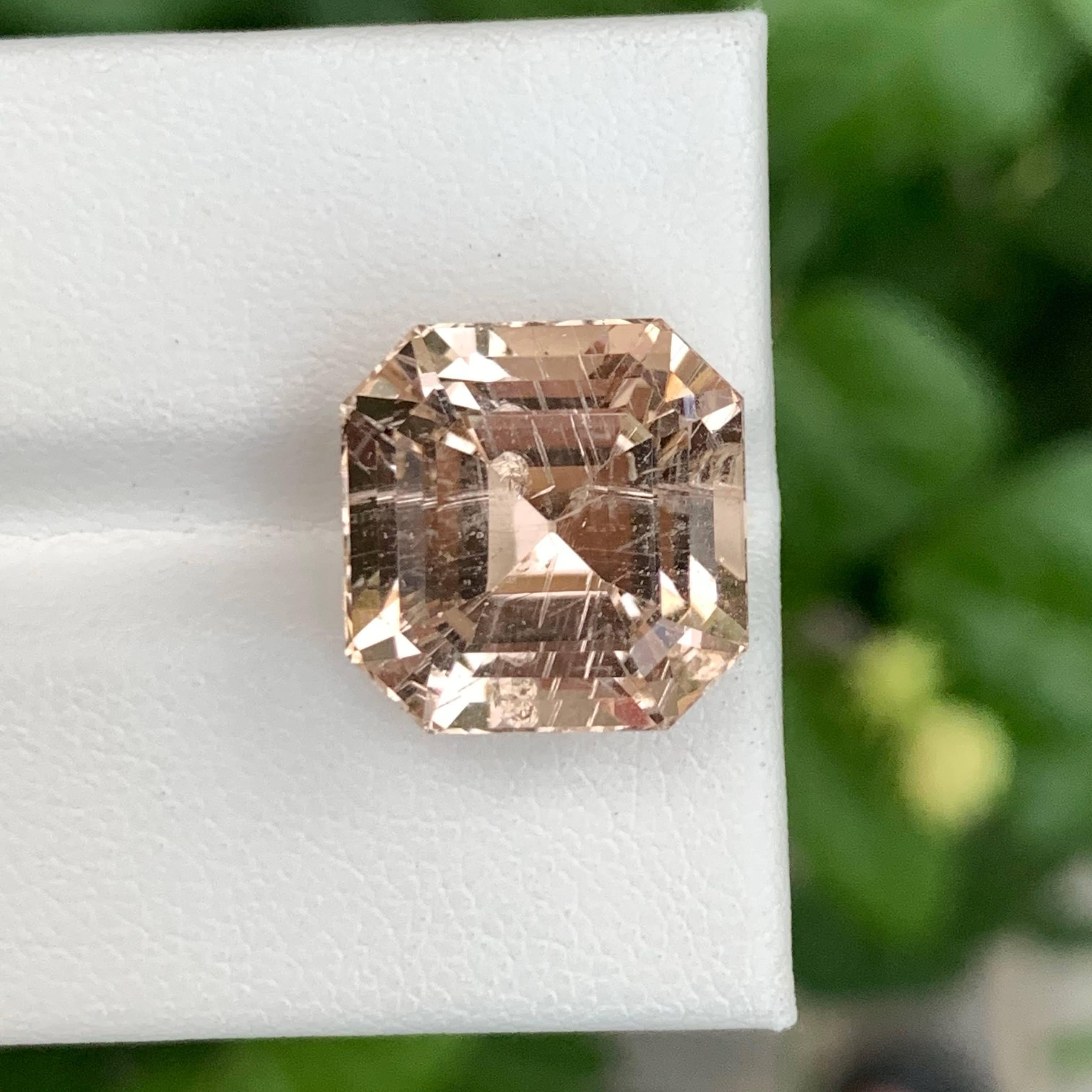 15.90 Carat Natural Loose Peach Topaz Stone Cushion Cut Pakistani Gemstone (pierre pakistanaise taillée en coussin) en vente 5