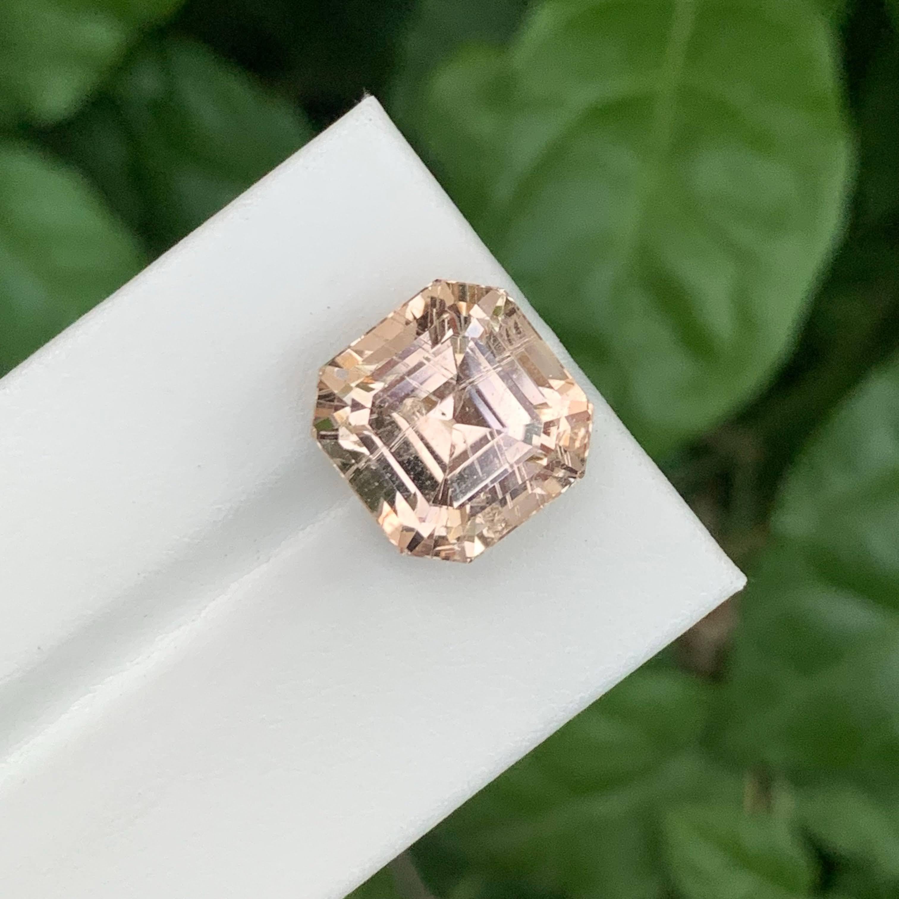 15.90 Carat Natural Loose Peach Topaz Stone Cushion Cut Pakistani Gemstone (pierre pakistanaise taillée en coussin) Unisexe en vente