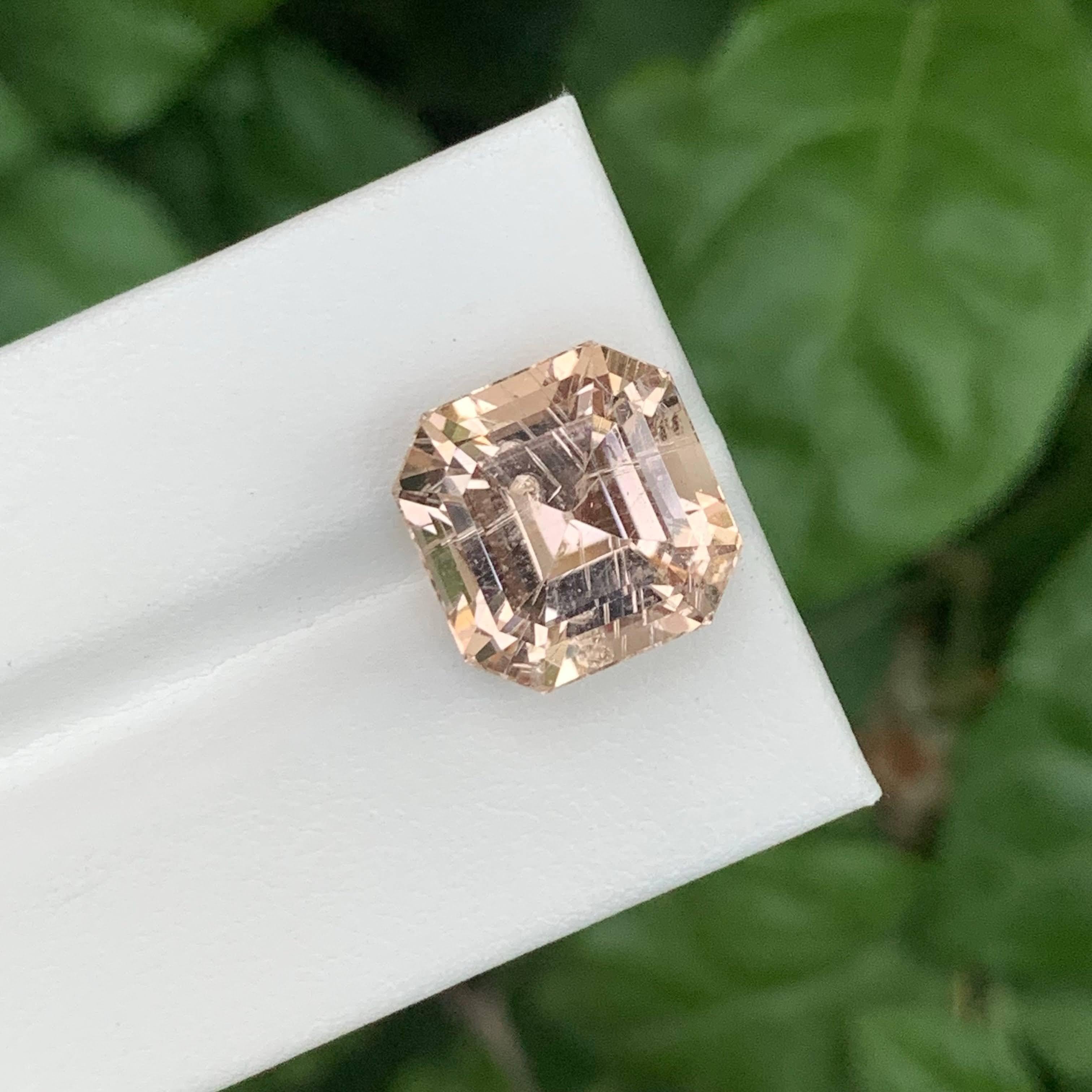 15.90 Carat Natural Loose Peach Topaz Stone Cushion Cut Pakistani Gemstone (pierre pakistanaise taillée en coussin) en vente 1