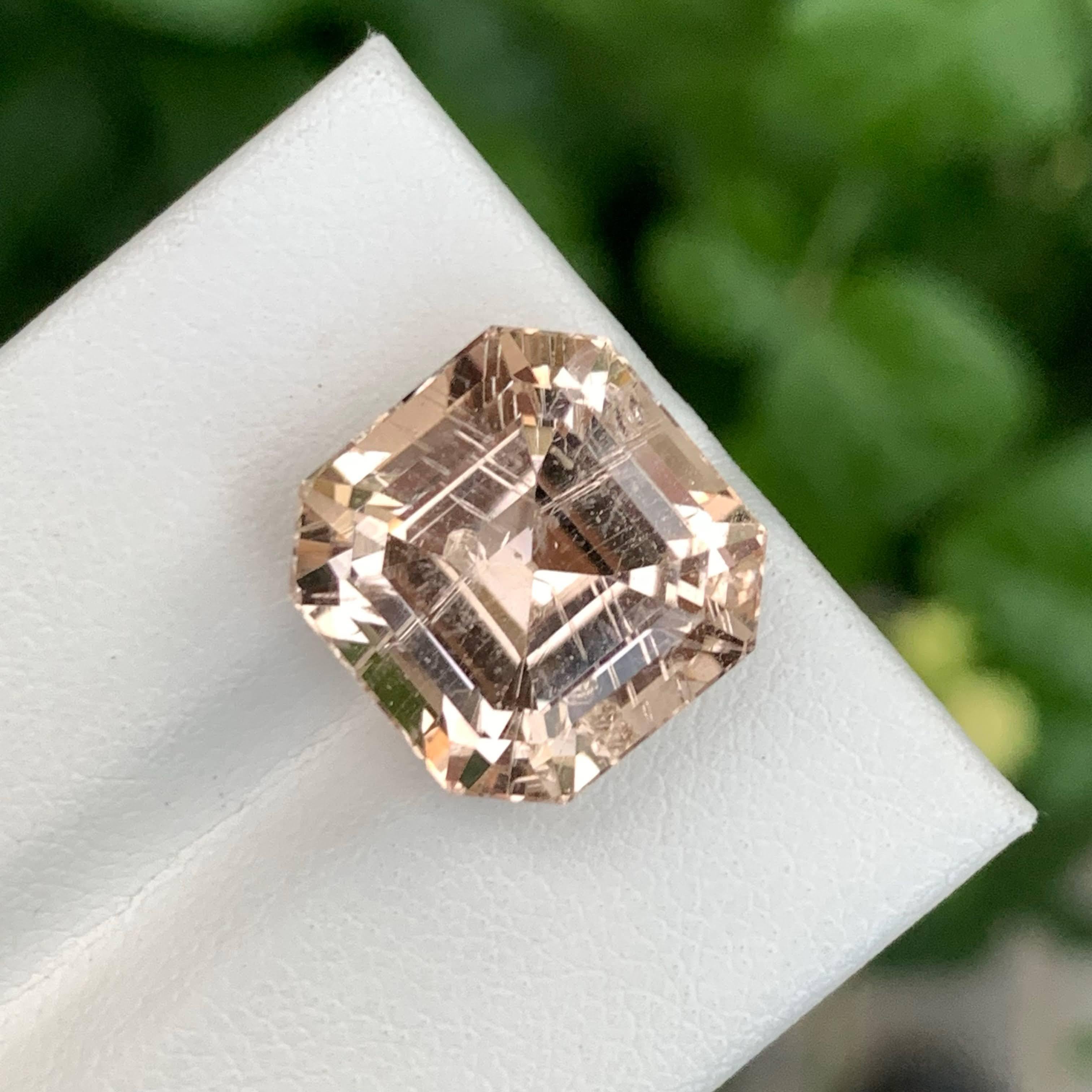 15.90 Carat Natural Loose Peach Topaz Stone Cushion Cut Pakistani Gemstone (pierre pakistanaise taillée en coussin) en vente 3