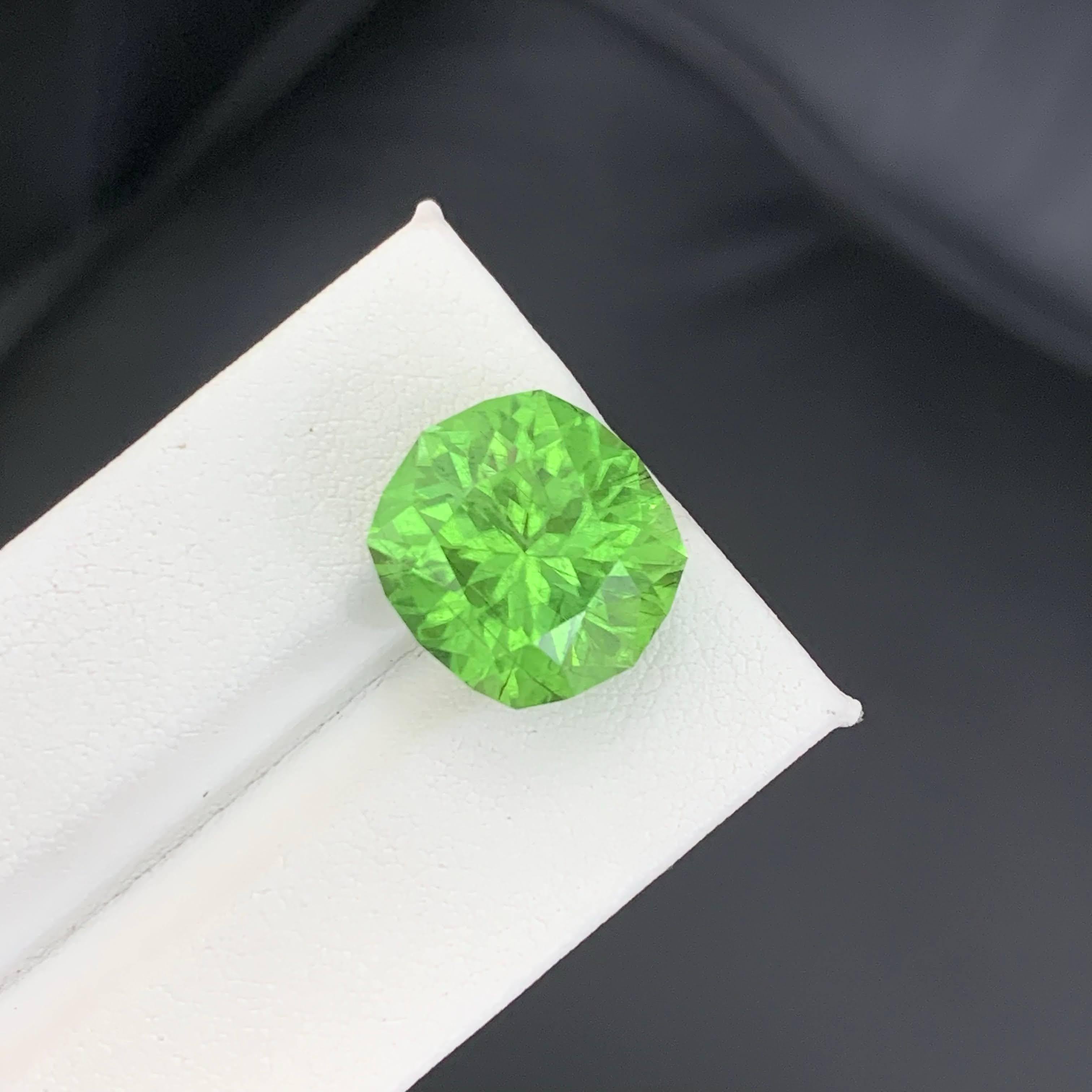 15.90 Carat Natural Loose Quality Rutile Inclusion Peridot Pakistani Gemstone For Sale 1
