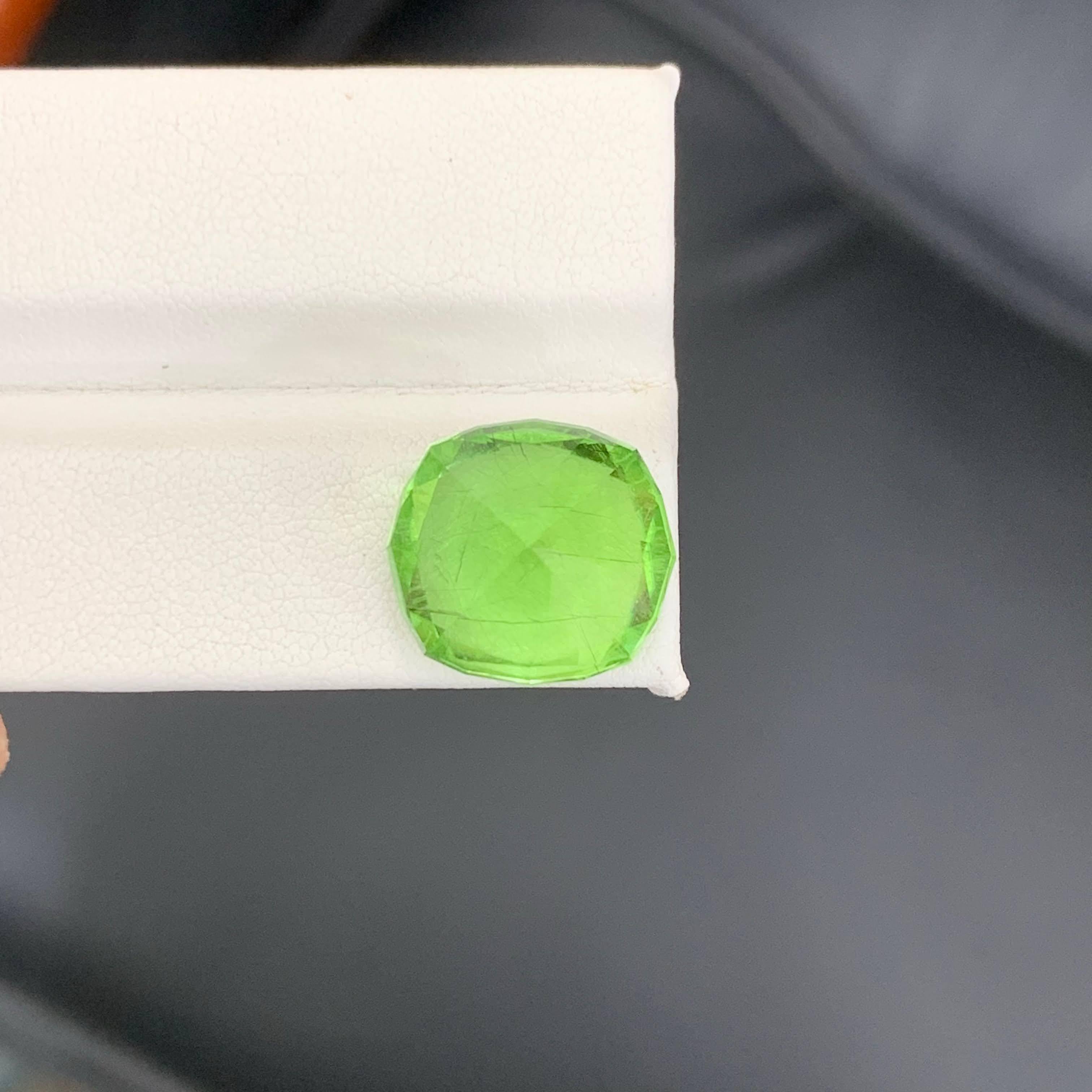 15.90 Carat Natural Loose Quality Rutile Inclusion Peridot Pakistani Gemstone For Sale 2