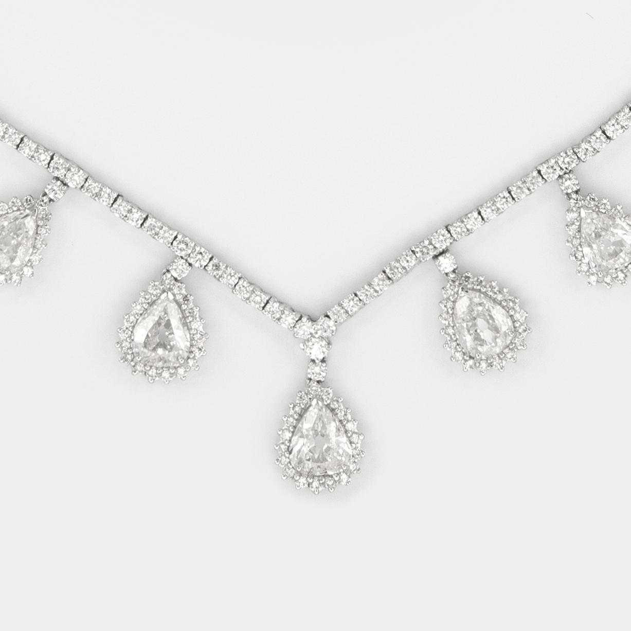 dangling diamond necklace