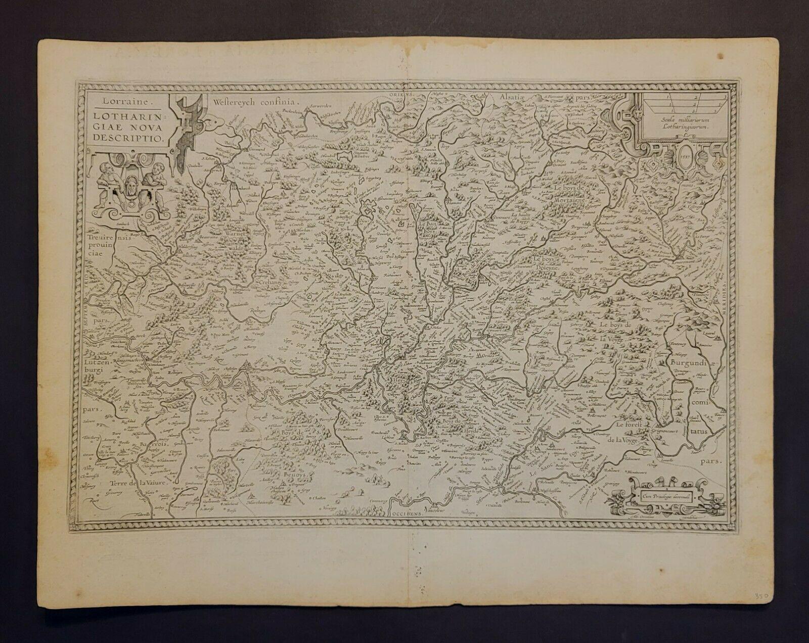 1592 Carte d'Abraham Ortelius intitulée 
