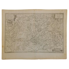 Antique 1592 Abraham Ortelius Map "Lorraine: Lotharingiae Nova Descripti, Ric.A005