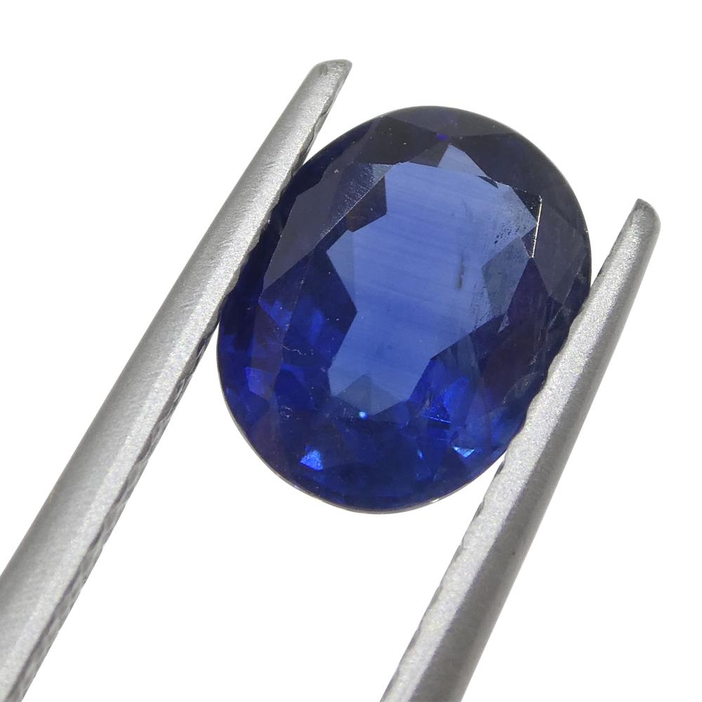1.59ct Cushion Blue Sapphire from Nigeria For Sale 5