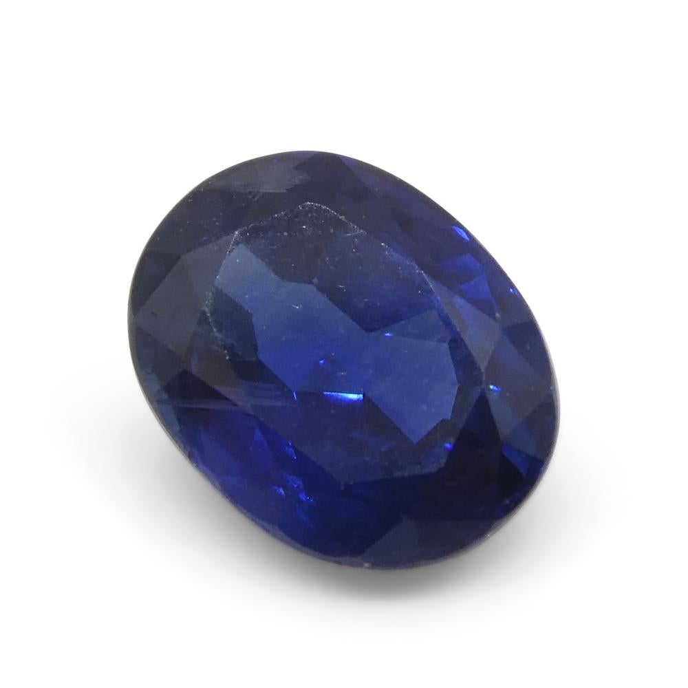 1.59ct Cushion Blue Sapphire from Nigeria For Sale 7
