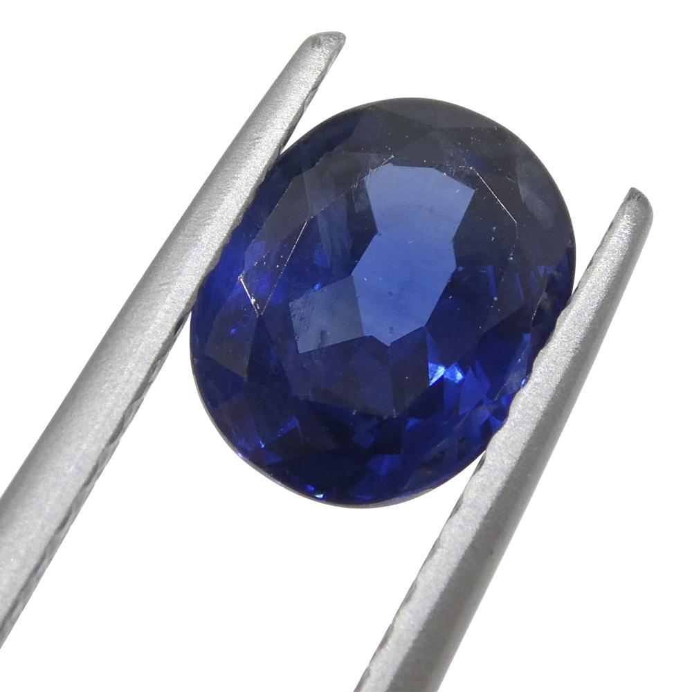 1.59ct Cushion Blue Sapphire from Nigeria In New Condition For Sale In Toronto, Ontario