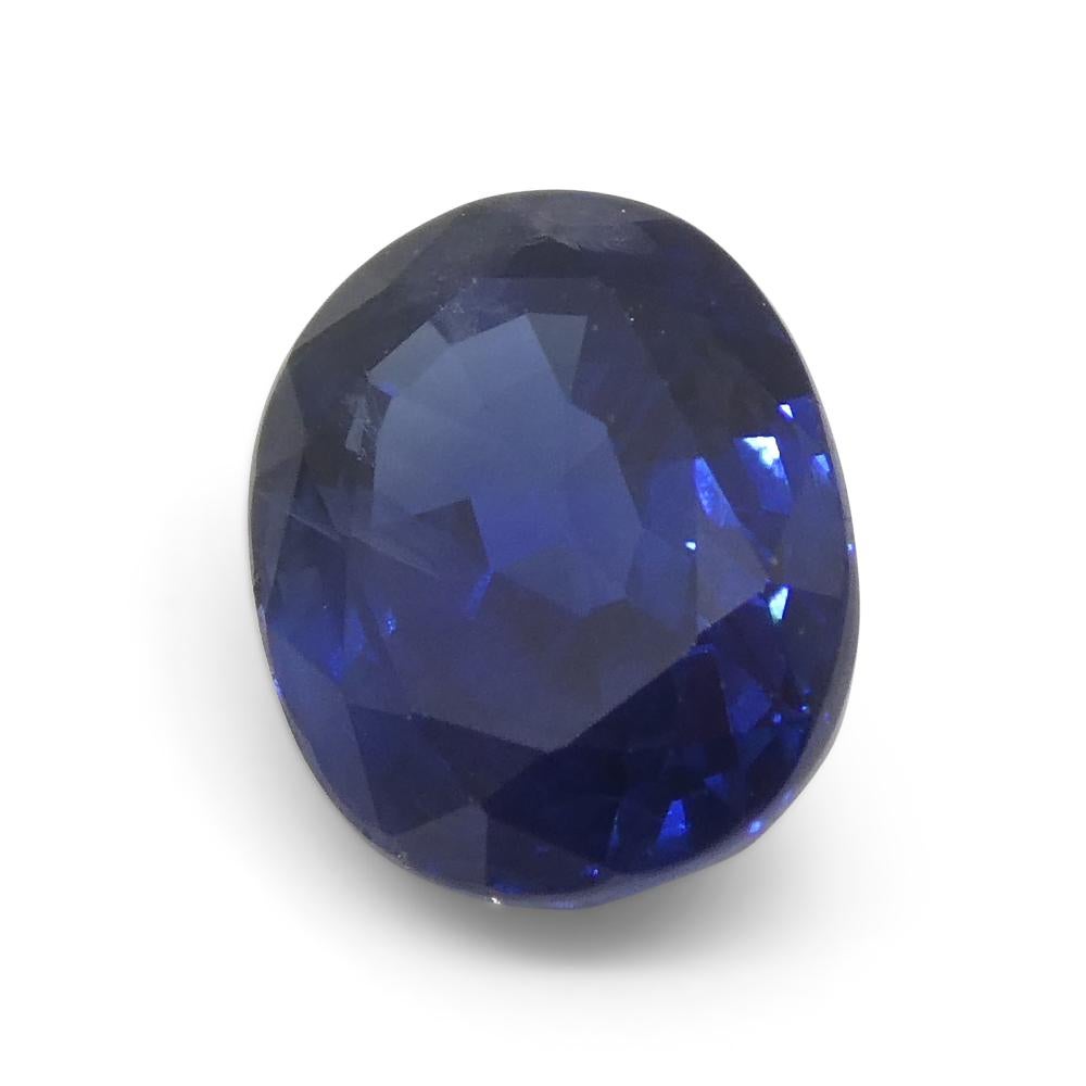 1.59ct Cushion Blue Sapphire from Nigeria For Sale 1