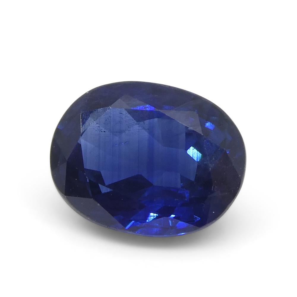 1.59ct Cushion Blue Sapphire from Nigeria For Sale 3