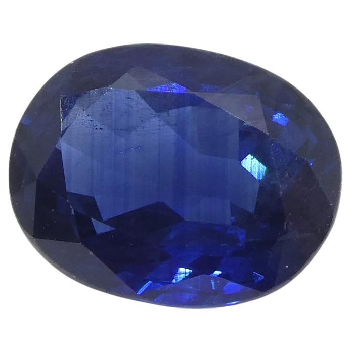 1.59ct Cushion Blue Sapphire from Nigeria For Sale