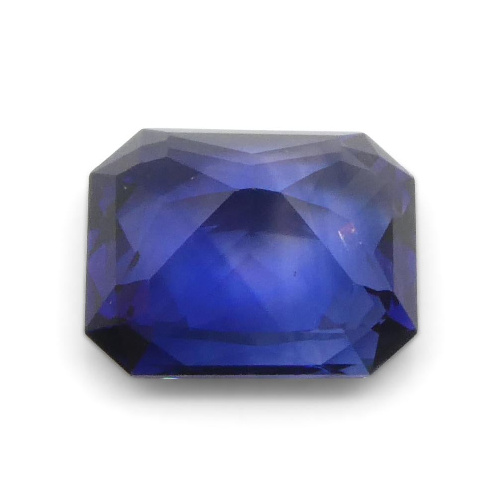 1.59ct Octagonal/Emerald Cut Blue Sapphire from Sri Lanka For Sale 7