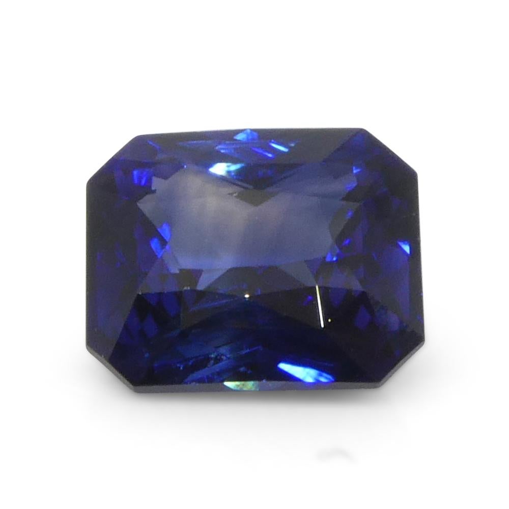 1.59ct Octagonal/Emerald Cut Blue Sapphire from Sri Lanka For Sale 1