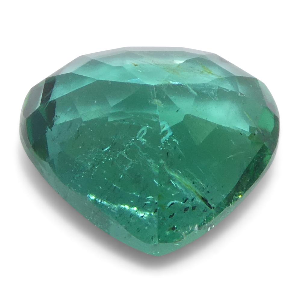 1.59ct Pear Green Emerald from Zambia For Sale 5
