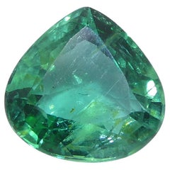 1.59ct Pear Green Emerald from Zambia