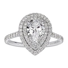 1.59ct Pear Shaped Diamond Engagement Ring