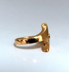 .15 Carat Diamonds Cross Over Ring 14 Karat Gold