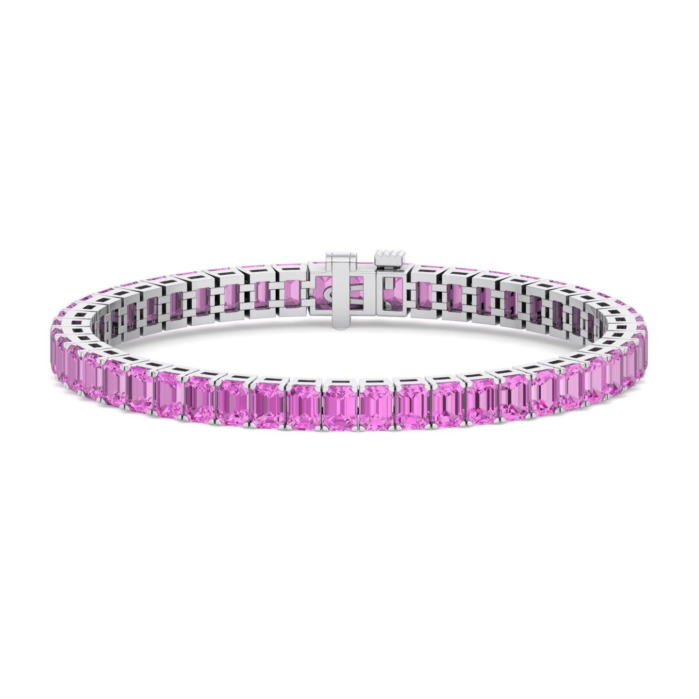 pink emerald bracelet