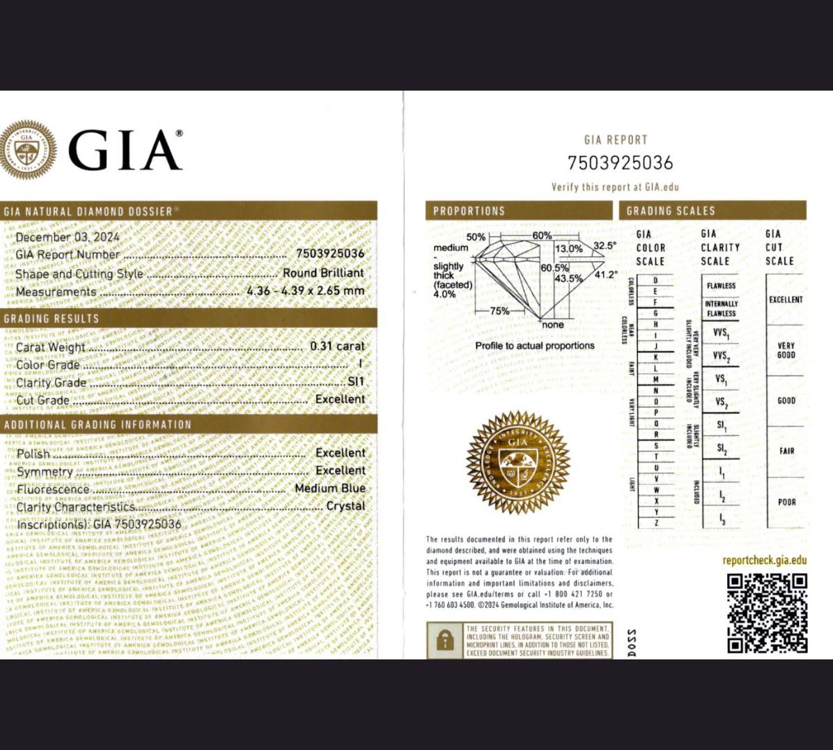 1,5ct GIA-zertifizierte Diamant-Ehering - 5-Stein-Ring in 14K Gelbgold (Rundschliff) im Angebot