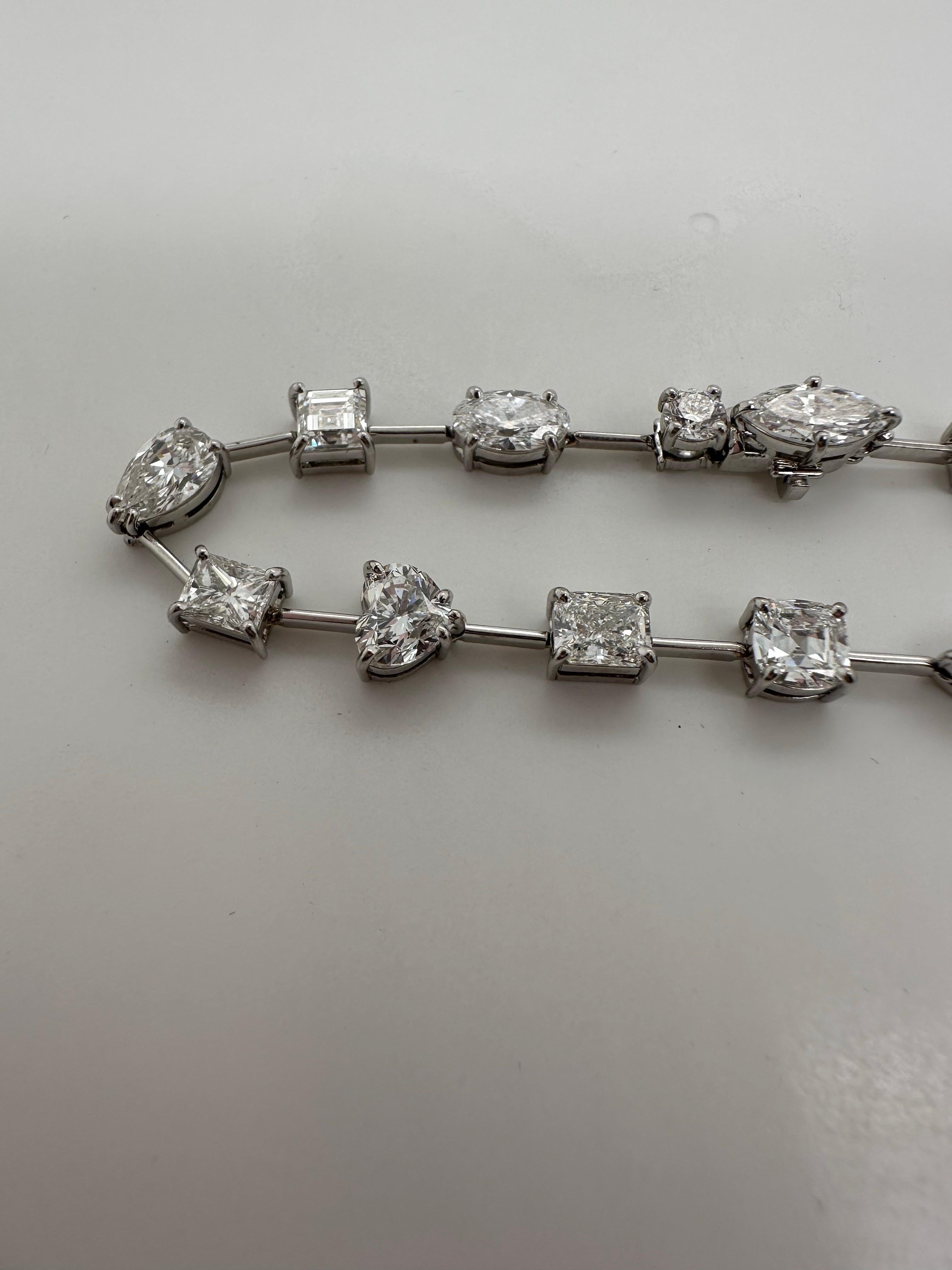 Pulsera tenis 15ct Mix oro 14KT impresionante pulsera tenis moderna en Nuevo estado para la venta en Boca Raton, FL