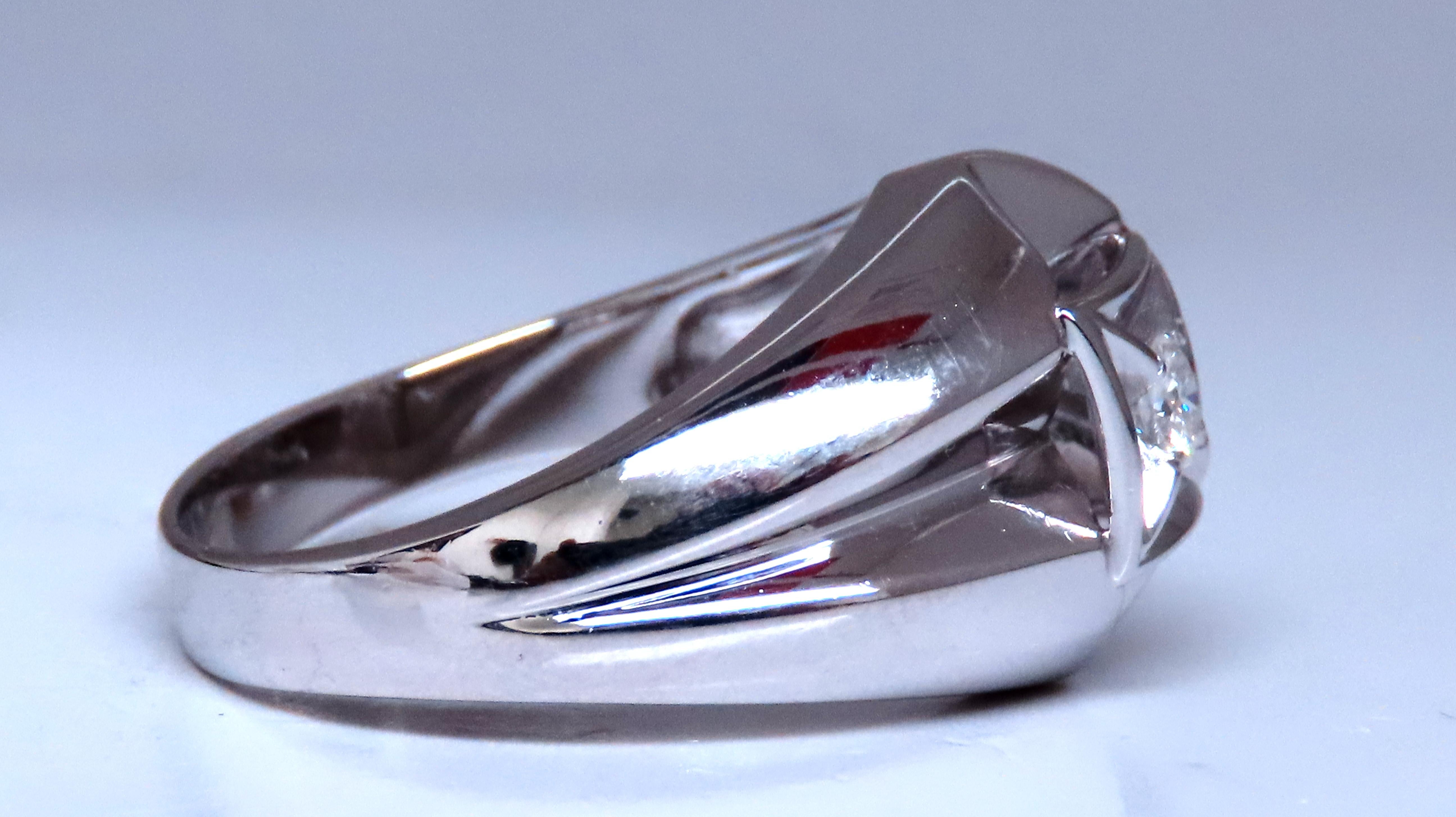 Round Cut .15ct Natural Round Diamonds Mens Ring 14kt 12425 For Sale