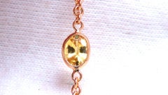 15 Carat Natural Sapphire Aquamarine Amethyst Yard Necklace 14kt Gold