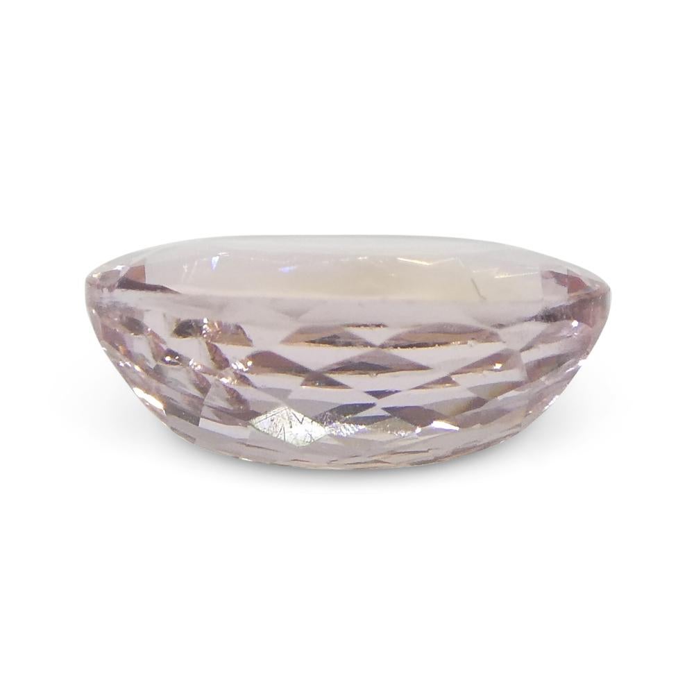1.5ct Oval Orange-Pink Imperial Topaz GIA Certified For Sale 11