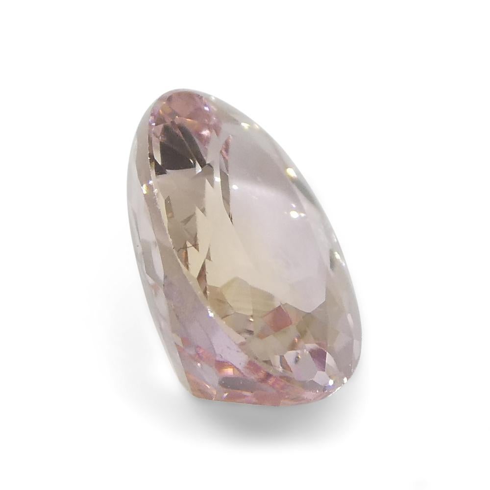 1.5 Carat Oval Orange-Pink Topaz GIA Certified For Sale 13