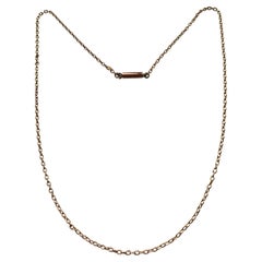 15ct Rose Gold Antique 18" Chain