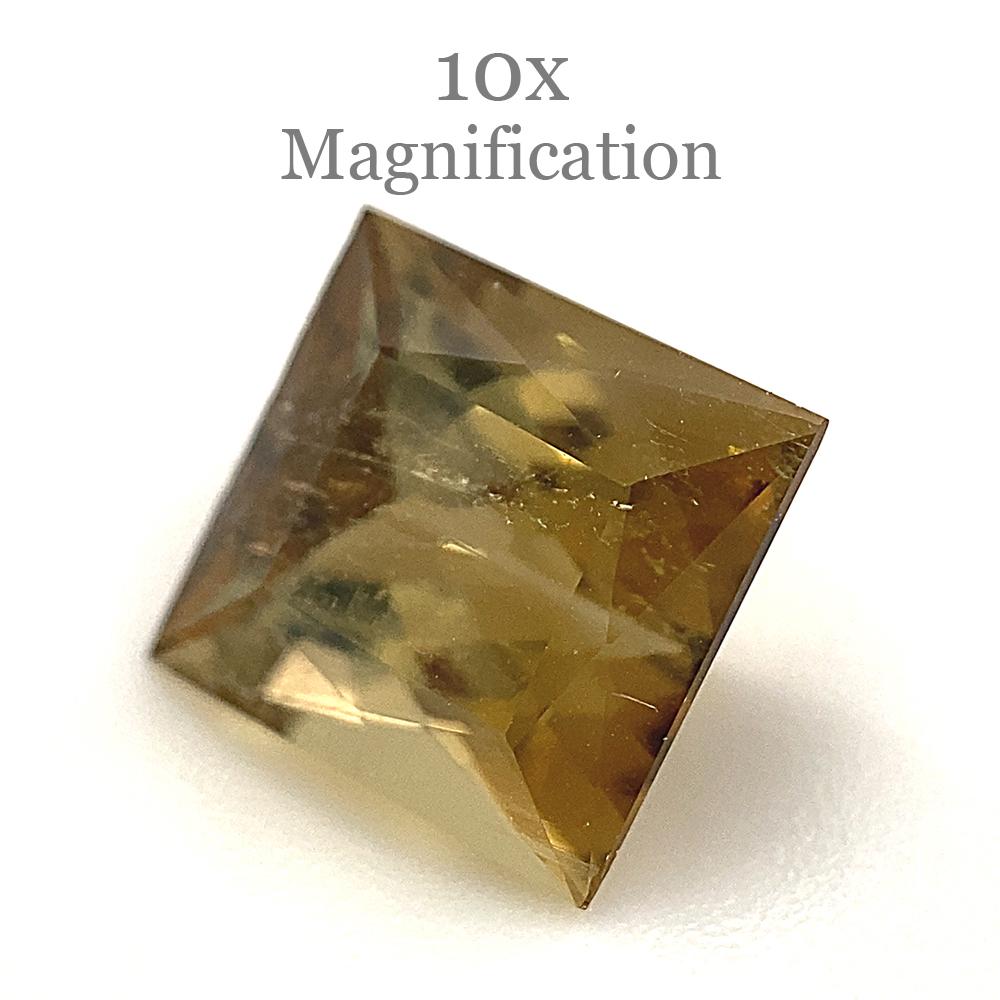 1.5ct Square orangy Yellow Tourmaline from Brazil For Sale 5