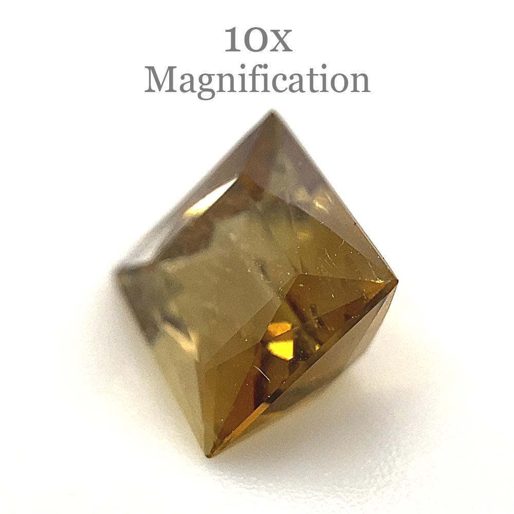 Tourmaline jaune orangé carrée 1.5 carat en vente 6