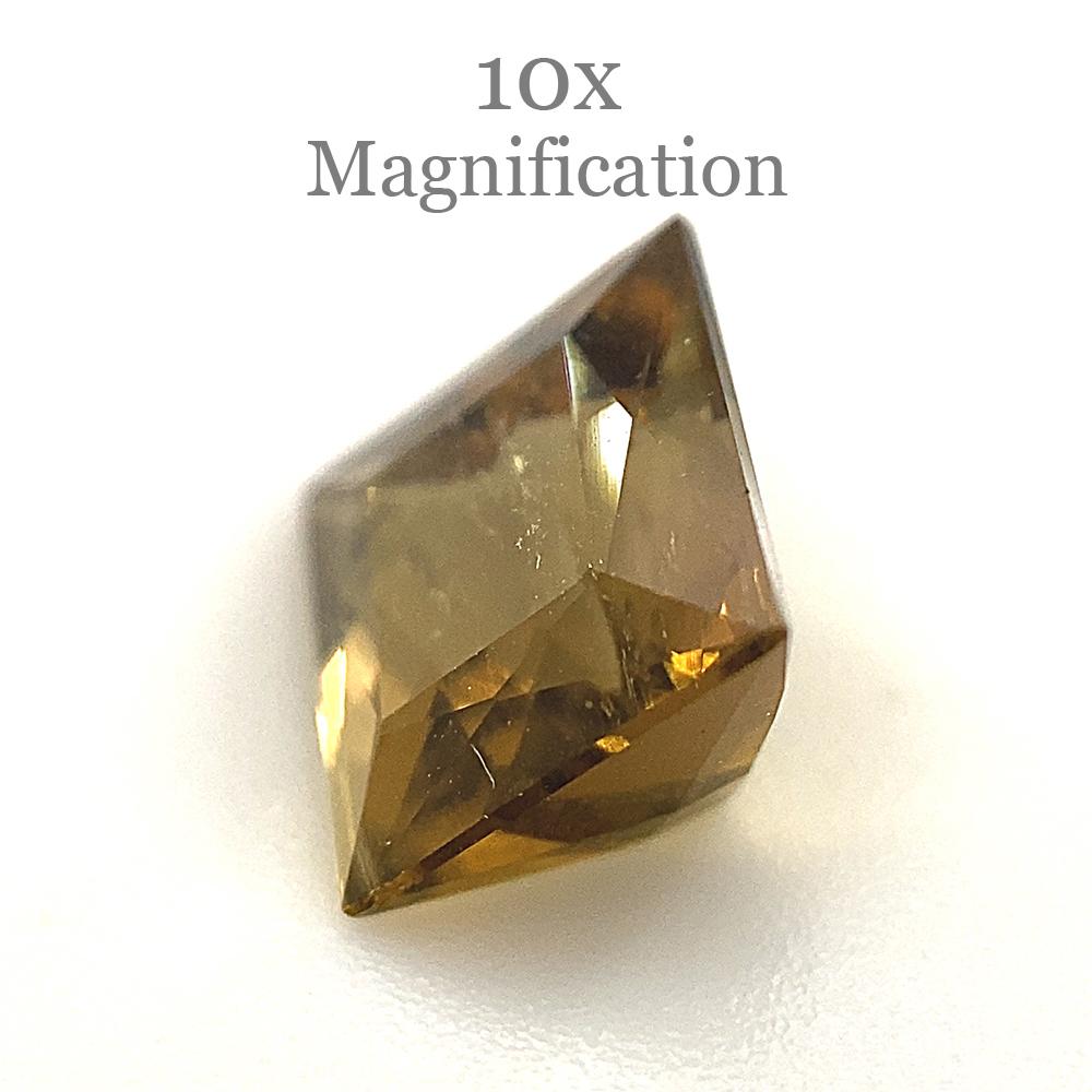 Tourmaline jaune orangé carrée 1.5 carat en vente 7