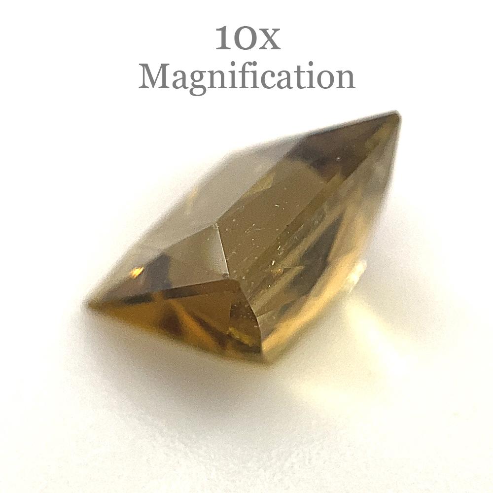 1.5ct Square orangy Yellow Tourmaline from Brazil For Sale 8
