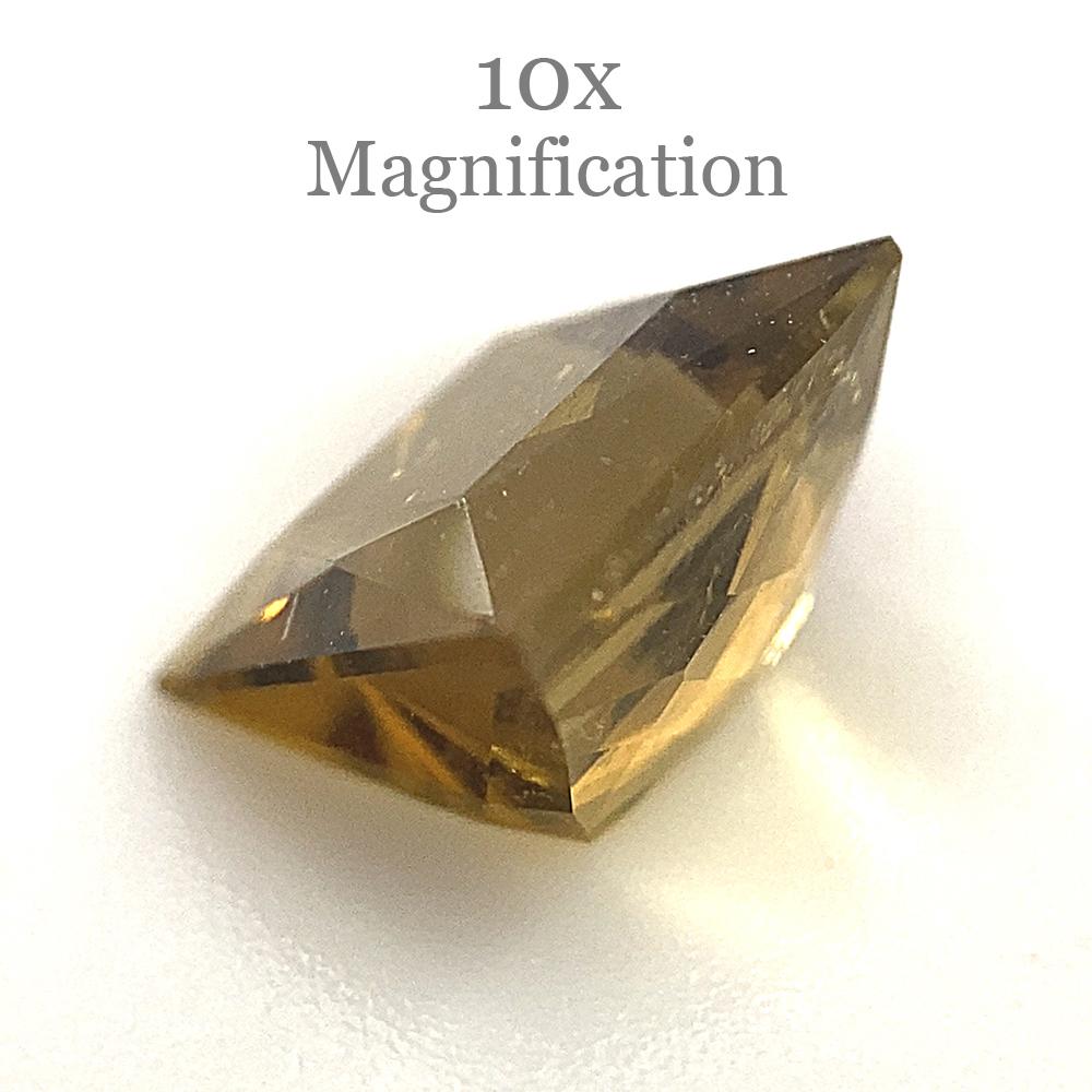 Tourmaline jaune orangé carrée 1.5 carat en vente 9