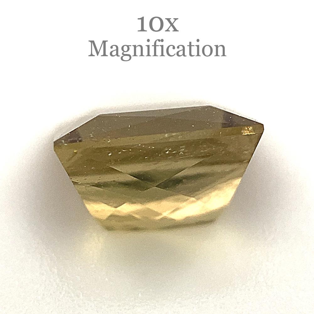 Tourmaline jaune orangé carrée 1.5 carat en vente 11