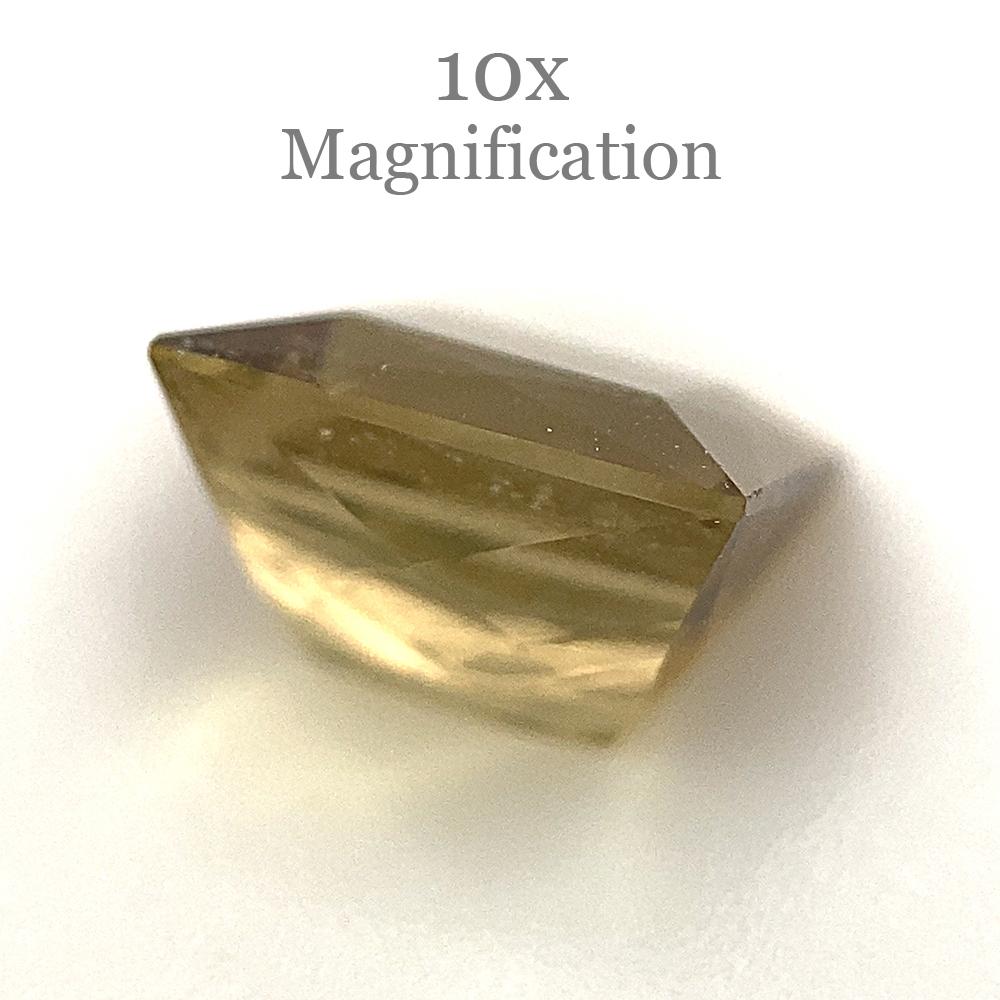 1.5ct Square orangy Yellow Tourmaline from Brazil For Sale 12