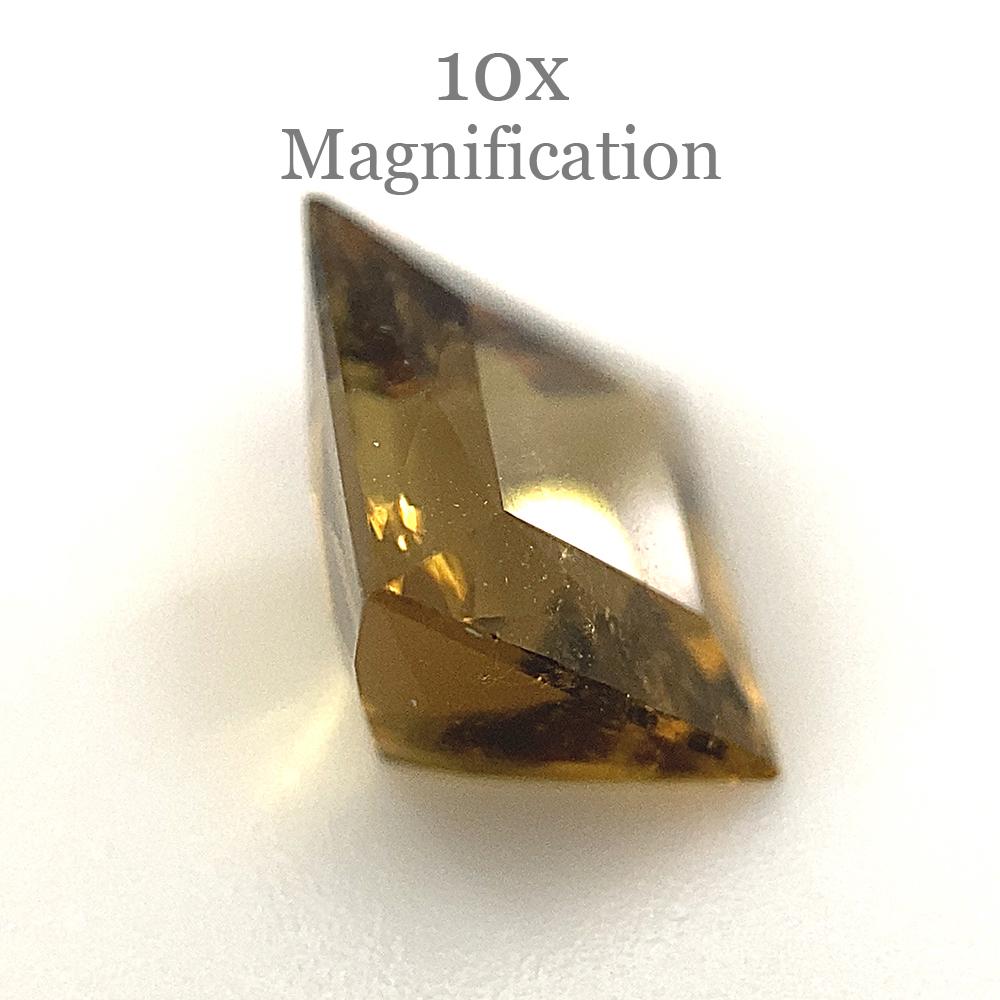 1.5ct Square orangy Yellow Tourmaline from Brazil In New Condition For Sale In Toronto, Ontario