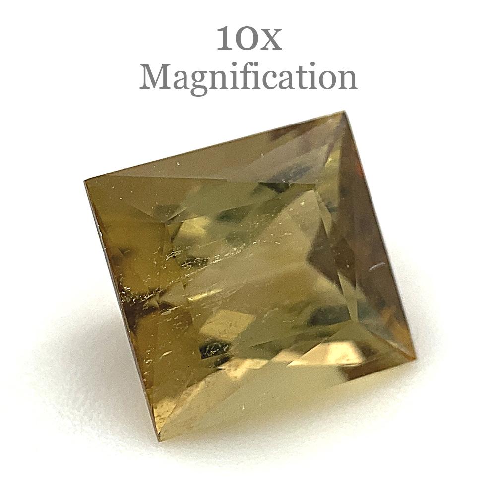 1.5ct Square orangy Yellow Tourmaline from Brazil For Sale 3