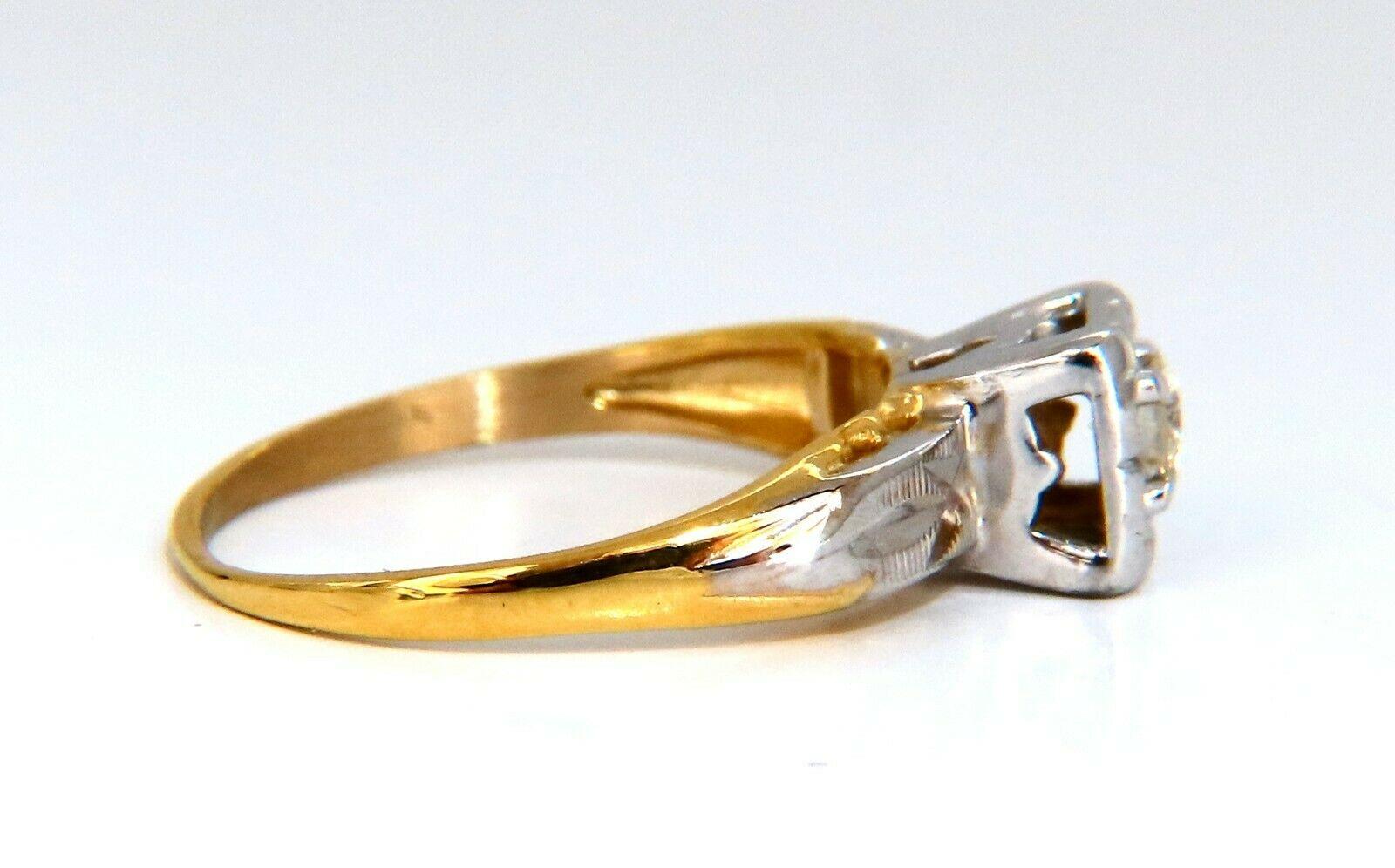Rope Twist Cluster

.15ct Natural Round Cut Diamonds. 

Vs-2 clarity I color.

14kt yellow gold

1.9 Grams

Overall ring: 6.2mm 

Depth: 6.8mm

Current ring size: 5

May professionally resize, please inquire.