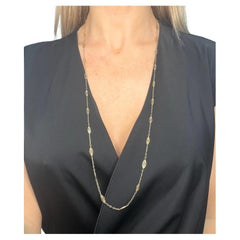15ct Yellow Gold, 1920s 32 Inch Trace & Twist Link Chain